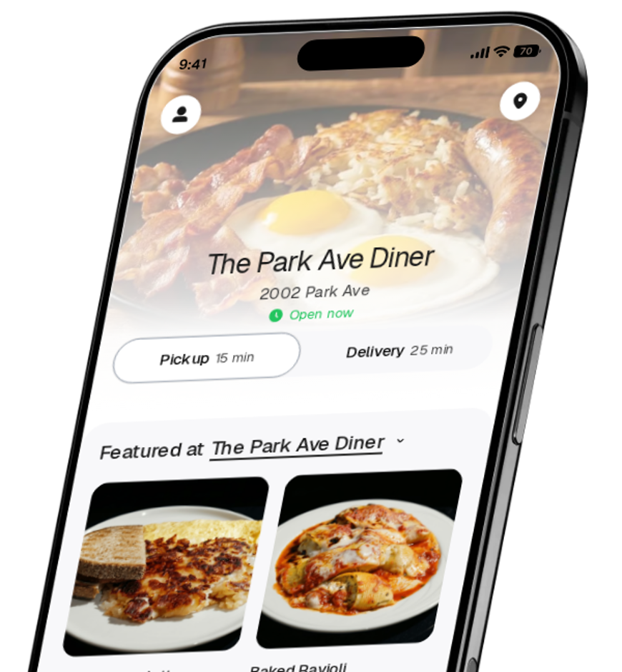 The Park Ave Diner app preview